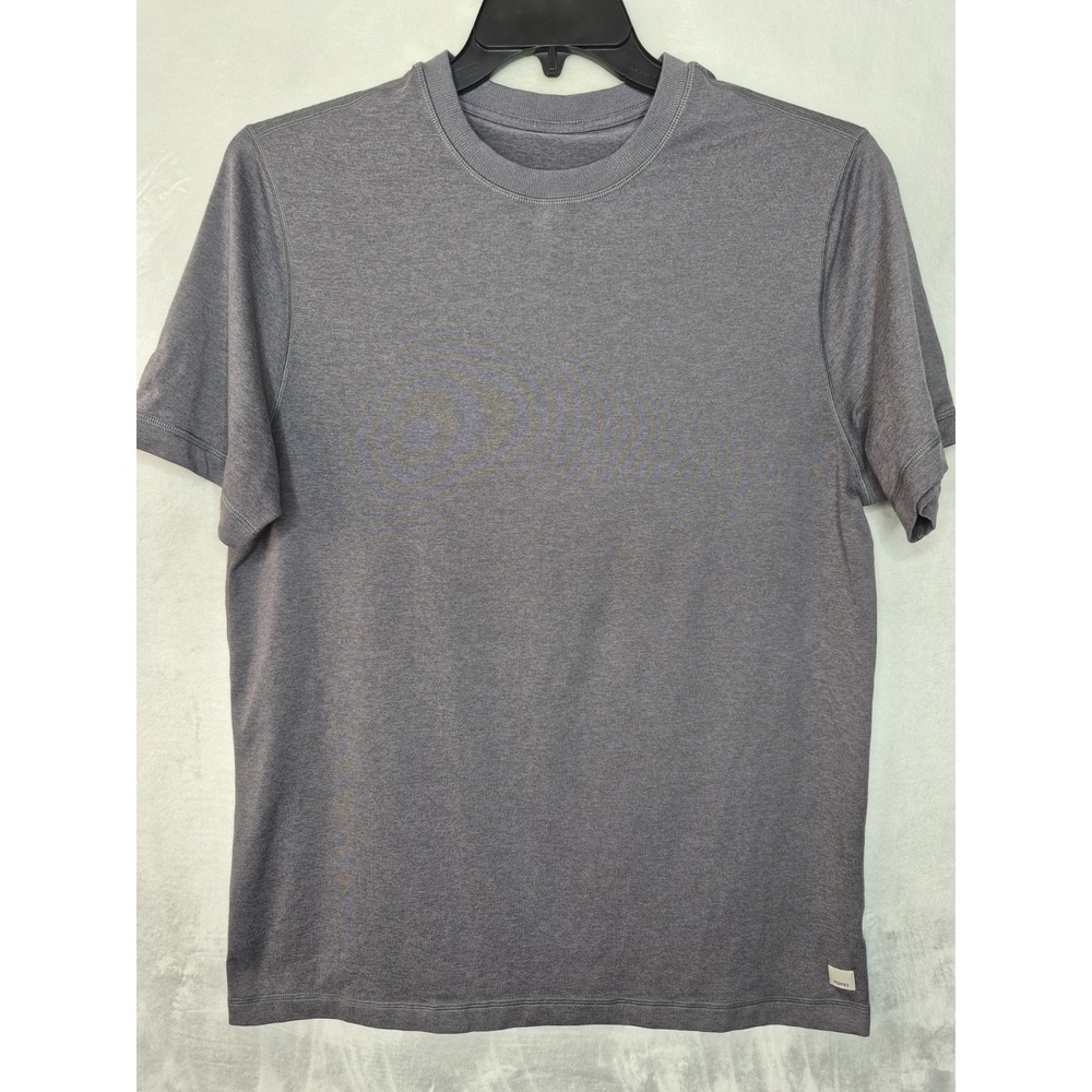 Vuori Heavyweight Cotton Tee Shirt Mens Large Dark Heather Grey Crew Neck 22x30